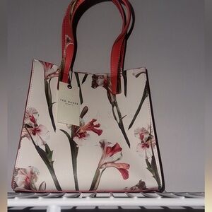 Ted Baker Floral White and Pink Tote Bag- The Icon